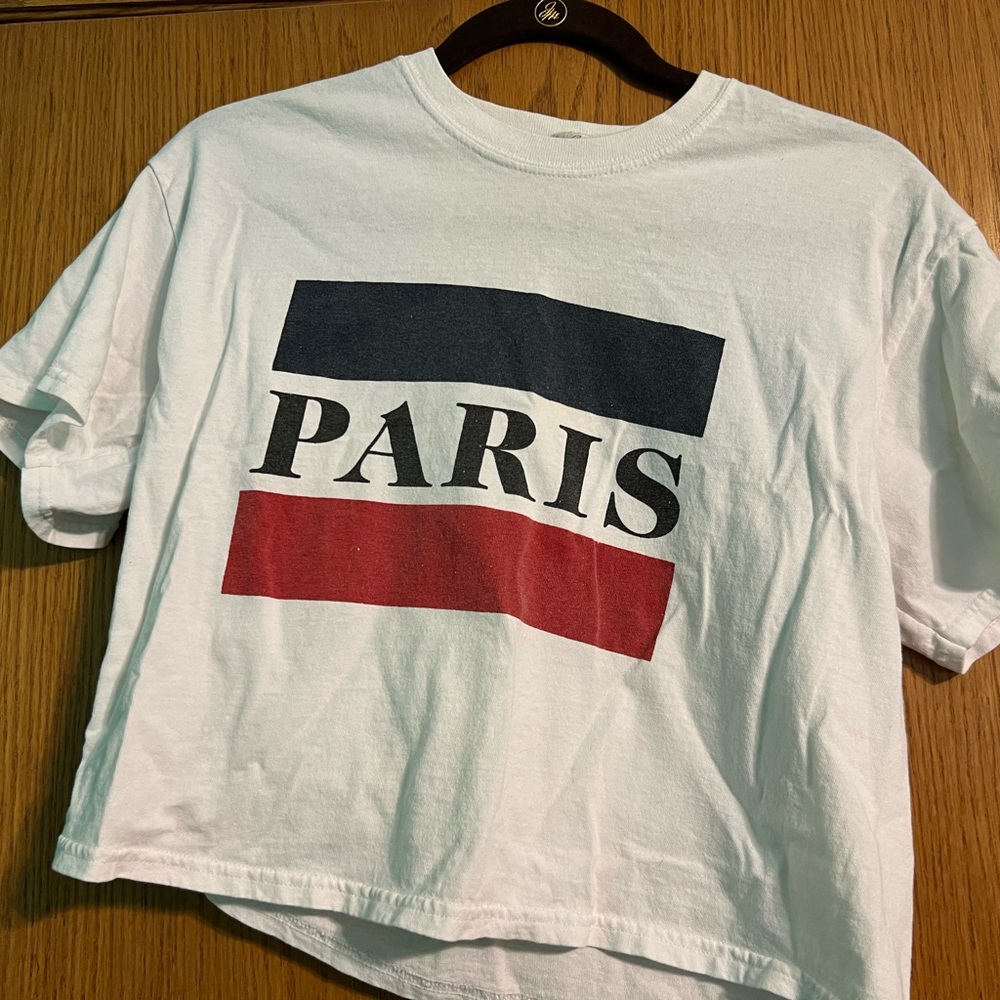Paris Crop Tee by Brandy Melville/John Galt